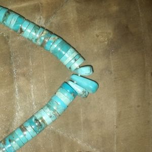 Vintage Turquoise heishi necklace